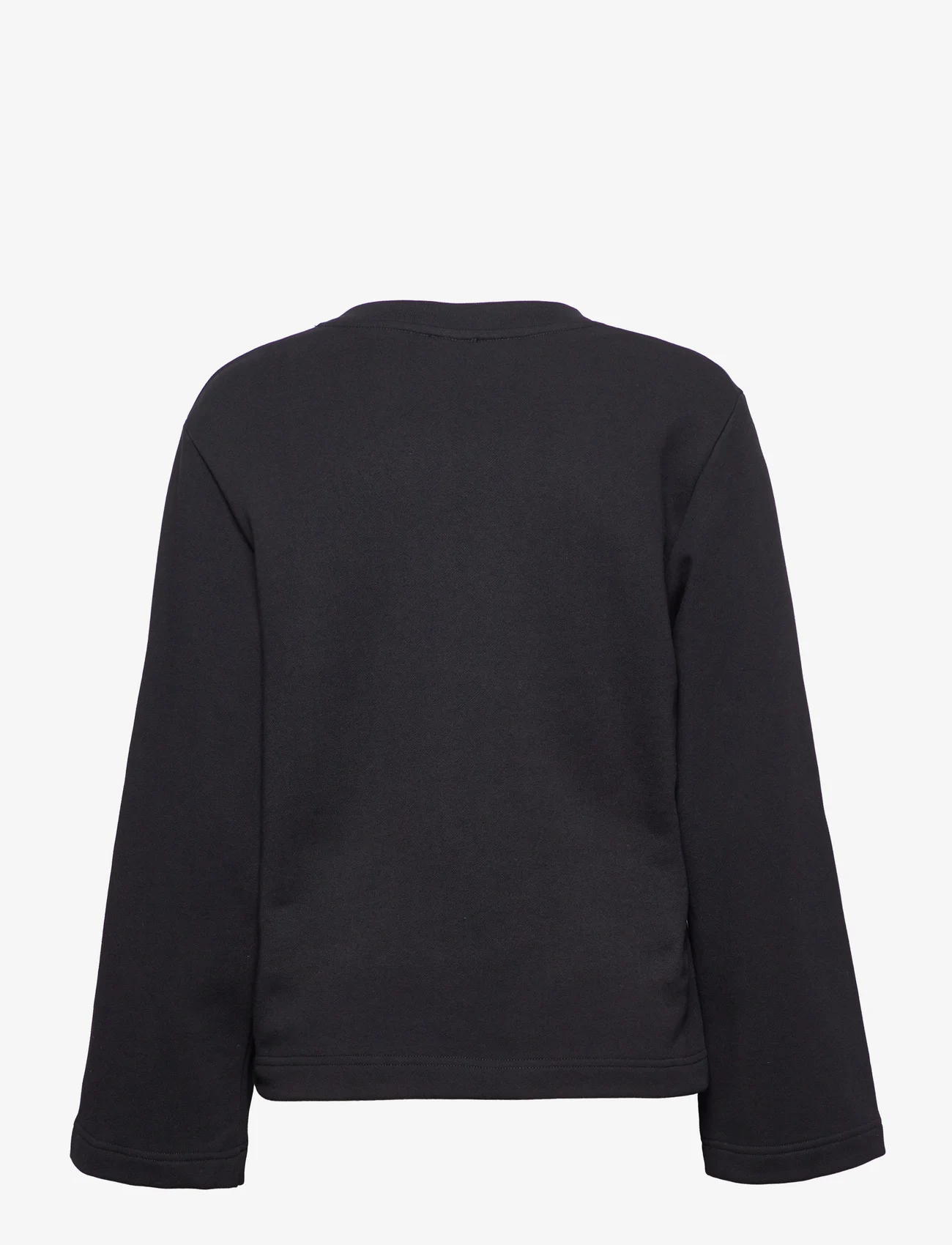 Filippa K - Mara Sweatshirt V-neck - jumpers - black - 1