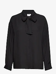Filippa K - Amelia Blouse - long-sleeved blouses - black - 0