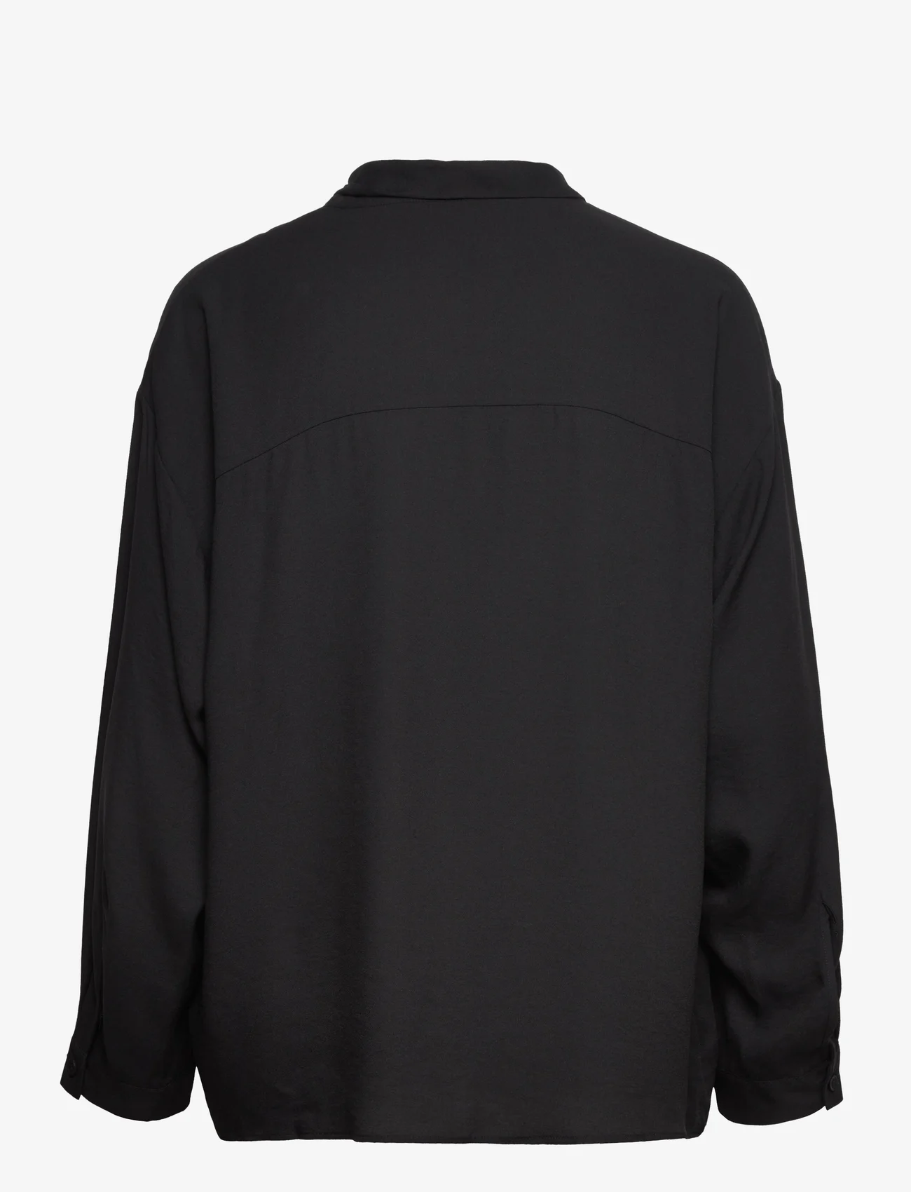 Filippa K - Amelia Blouse - long-sleeved blouses - black - 1