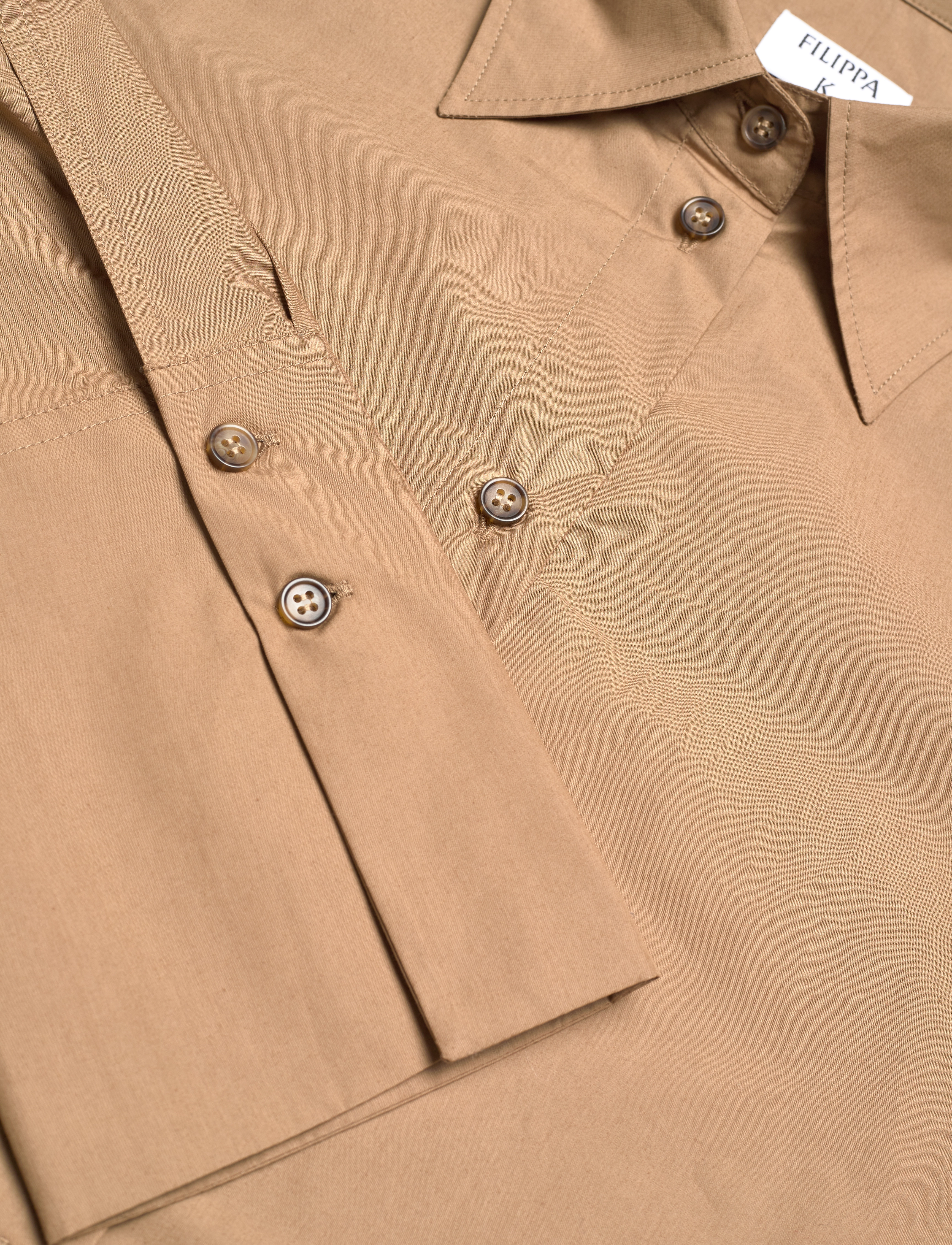 Filippa K - Joelle Shirt - dark khaki - 2