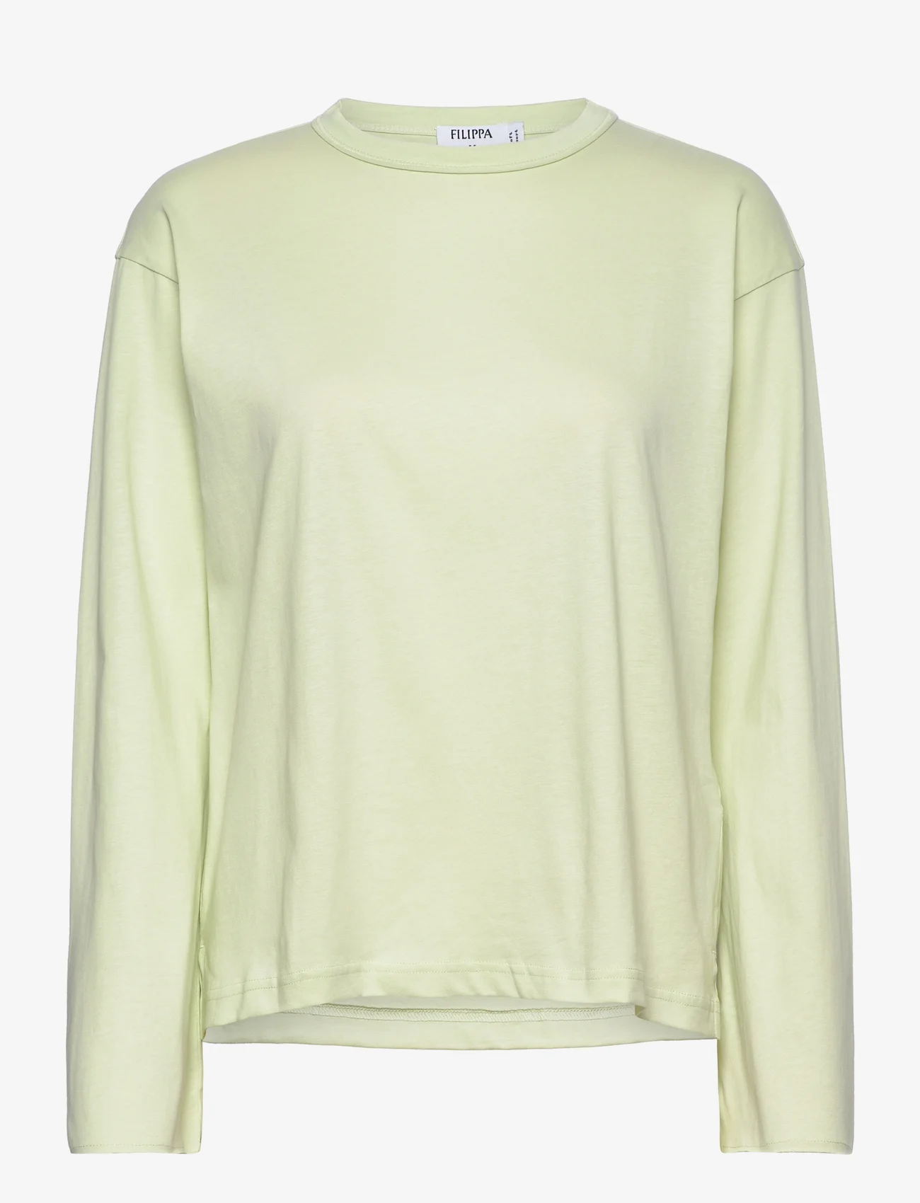 Filippa K - Long-sleeve Tee - t-shirts & tops - pale green - 0