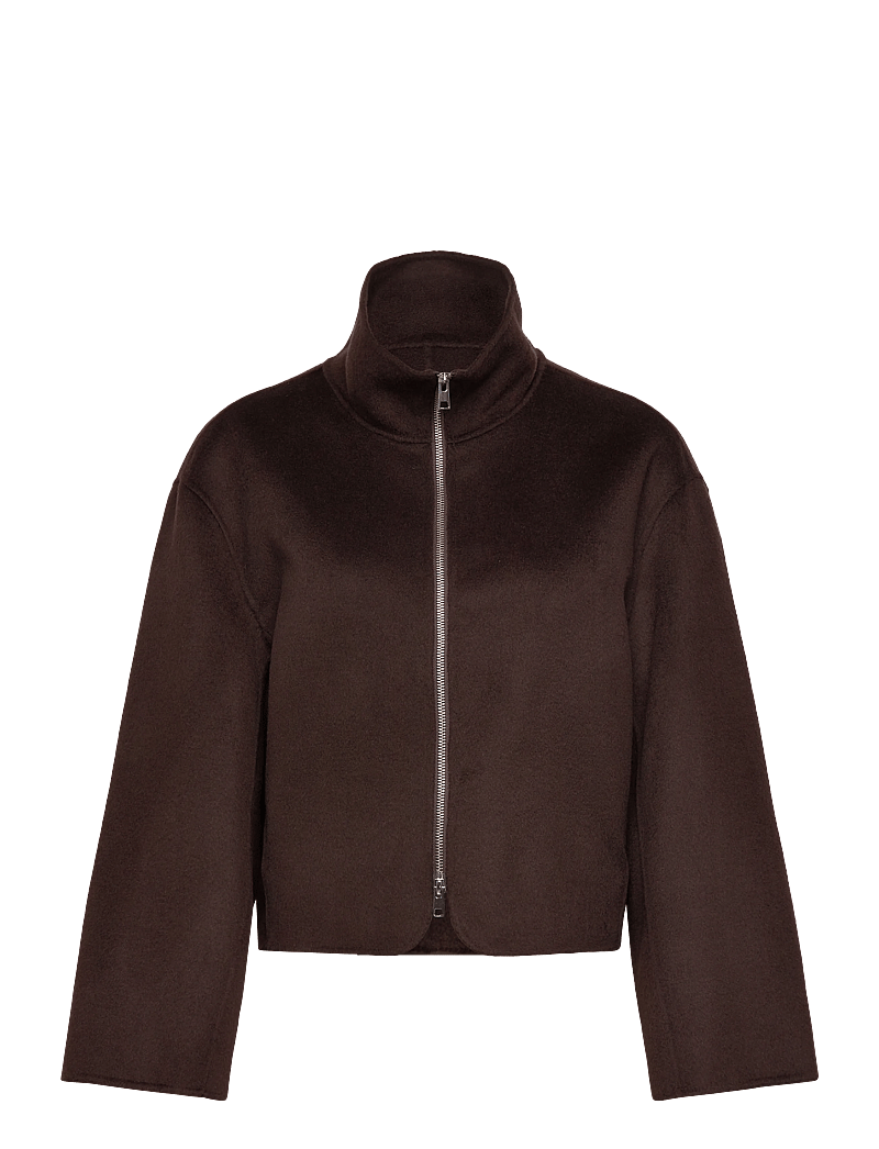Filippa K - Dafina Jacket - uldjakker - dark chocolate - 0