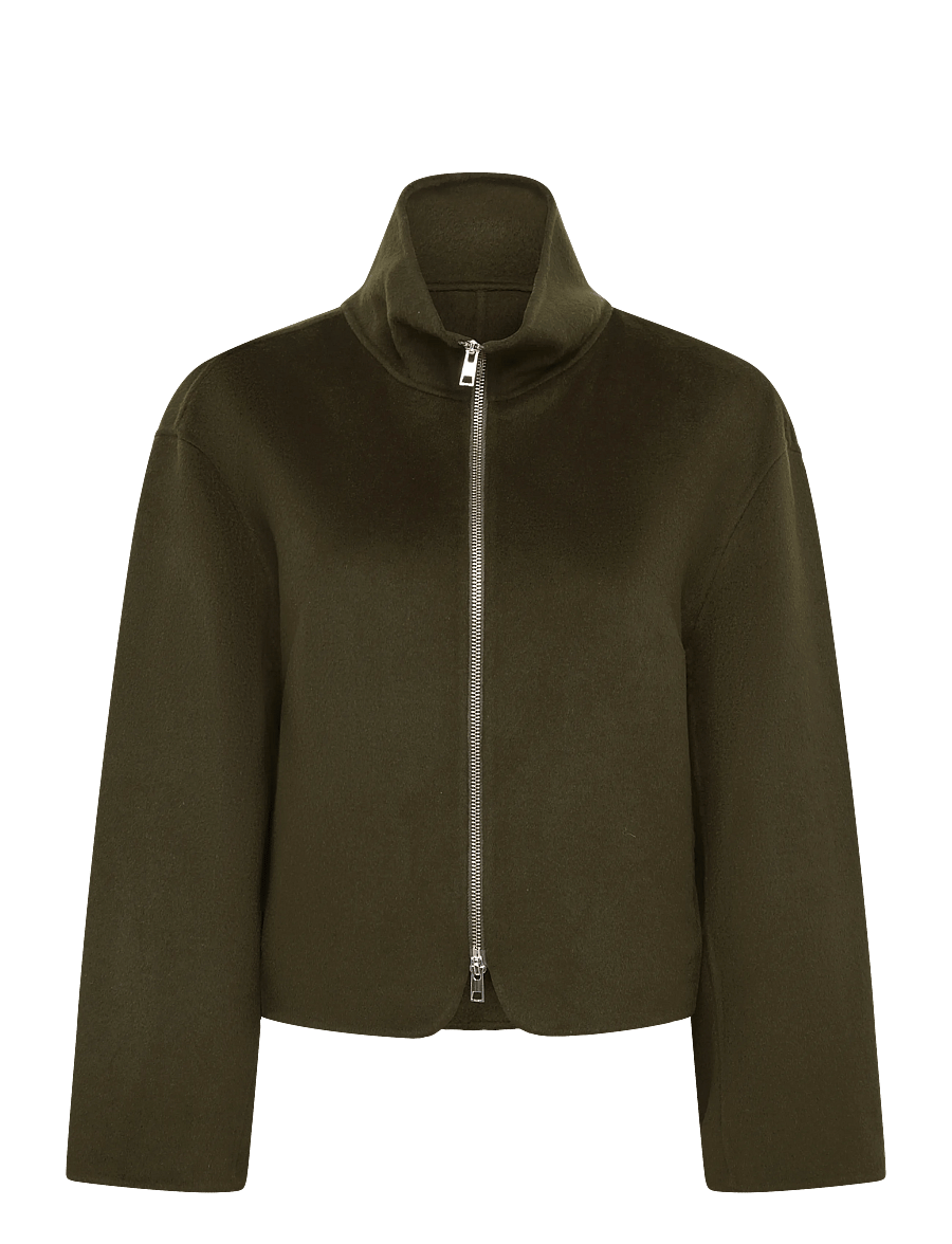 Filippa K - Dafina Jacket - uldjakker - dark moss green - 0