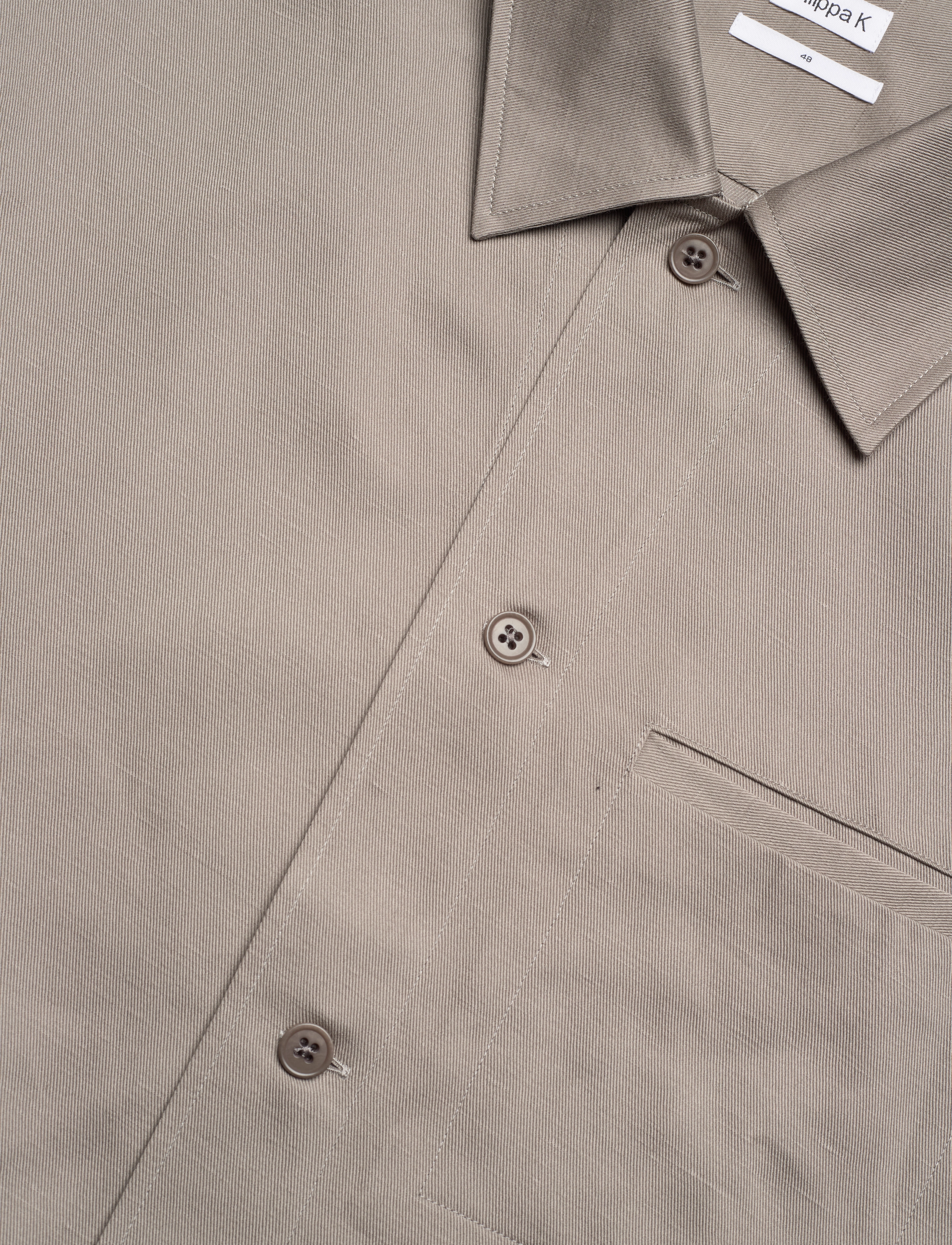 Filippa K - M. Matt Linen Overshirt - light taup - 3