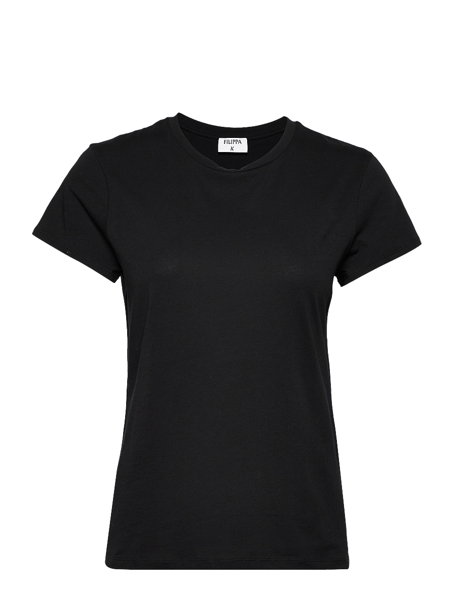 Filippa K - Soft Cotton Tee - t-shirts & tops - black - 0