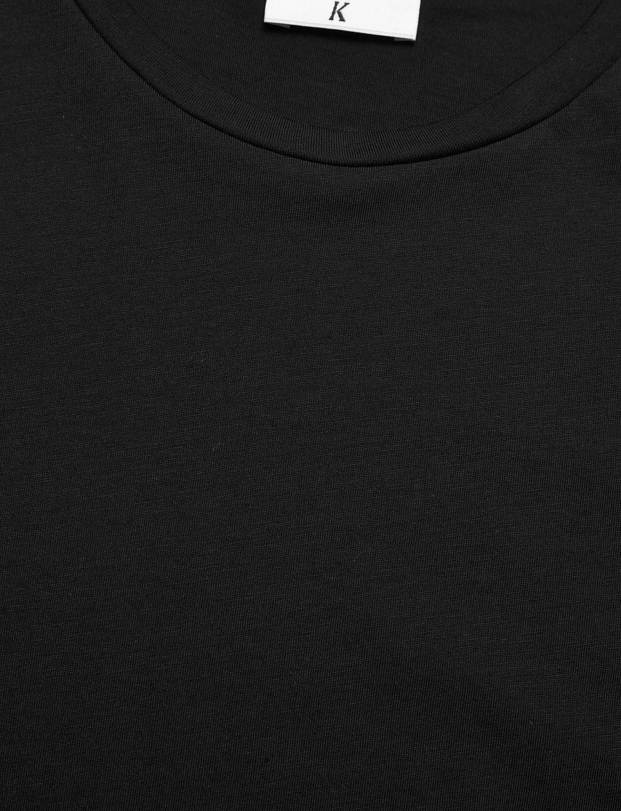Filippa K - Soft Cotton Tee - t-shirts & tops - black - 2