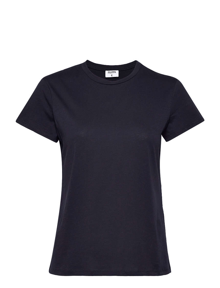 Filippa K - Soft Cotton Tee - t-shirts - navy - 0
