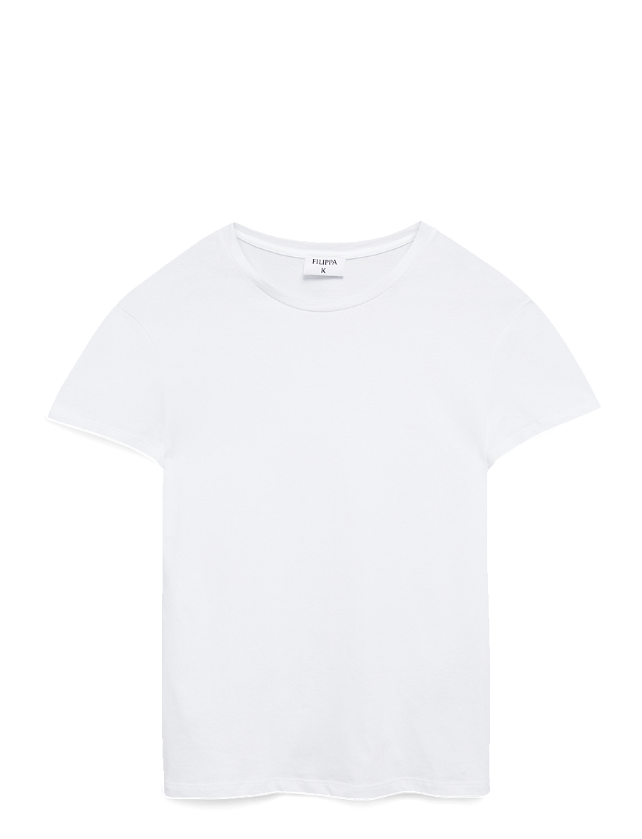 Filippa K - Soft Cotton Tee - t-shirts & tops - white - 1