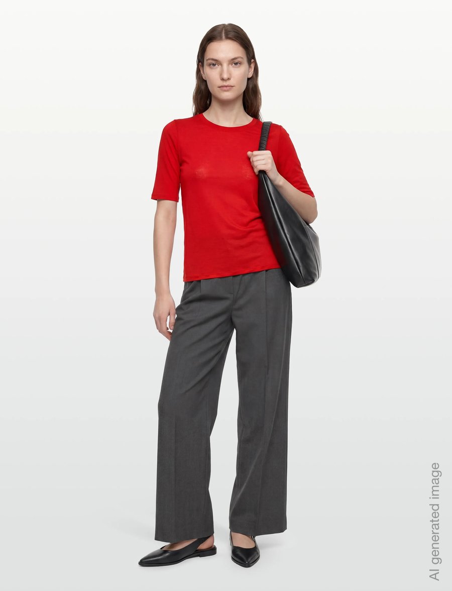 Filippa K - Elena Tee - t-shirts & tops - bright red - 0