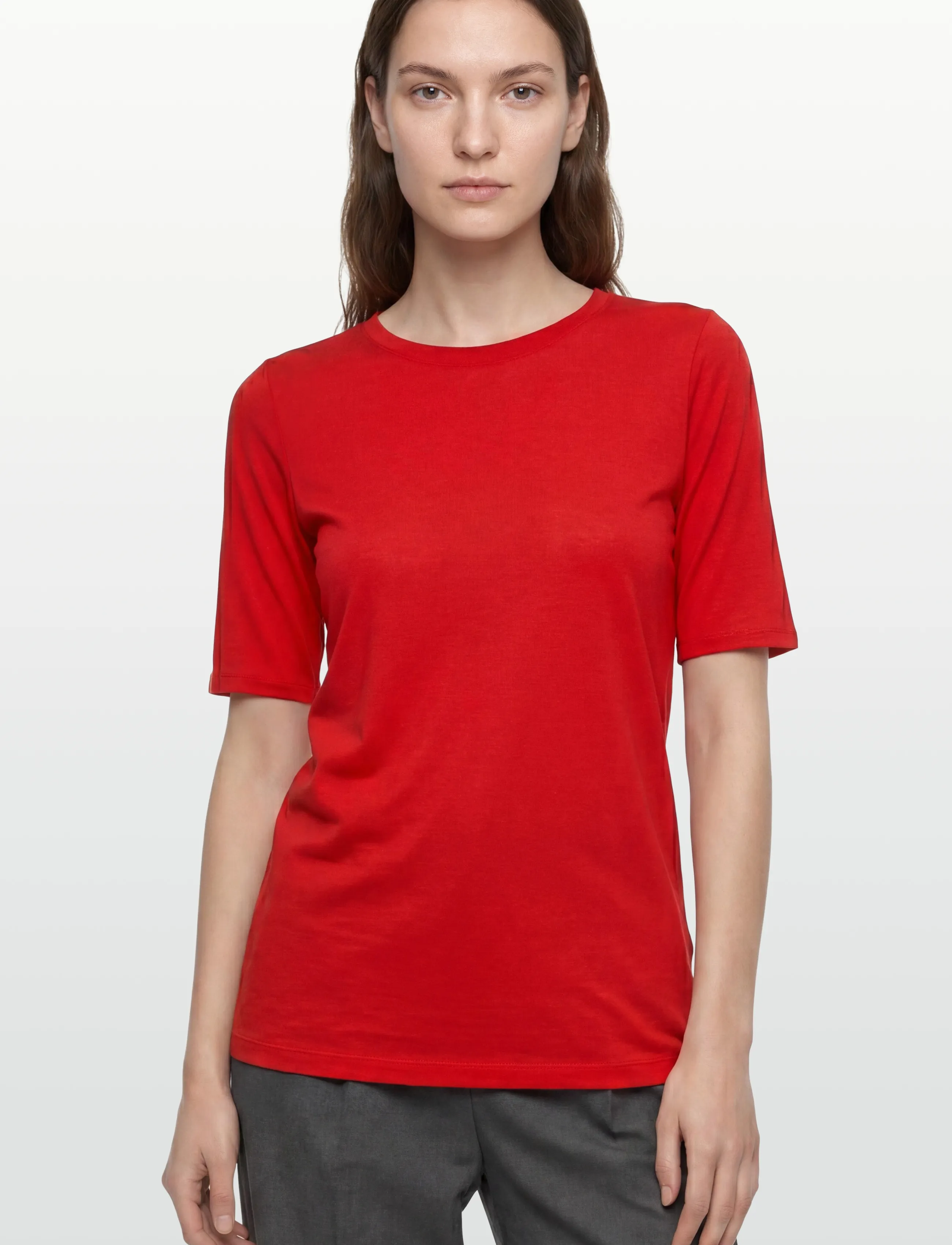 Filippa K - Elena Tee - t-shirts & tops - bright red - 3