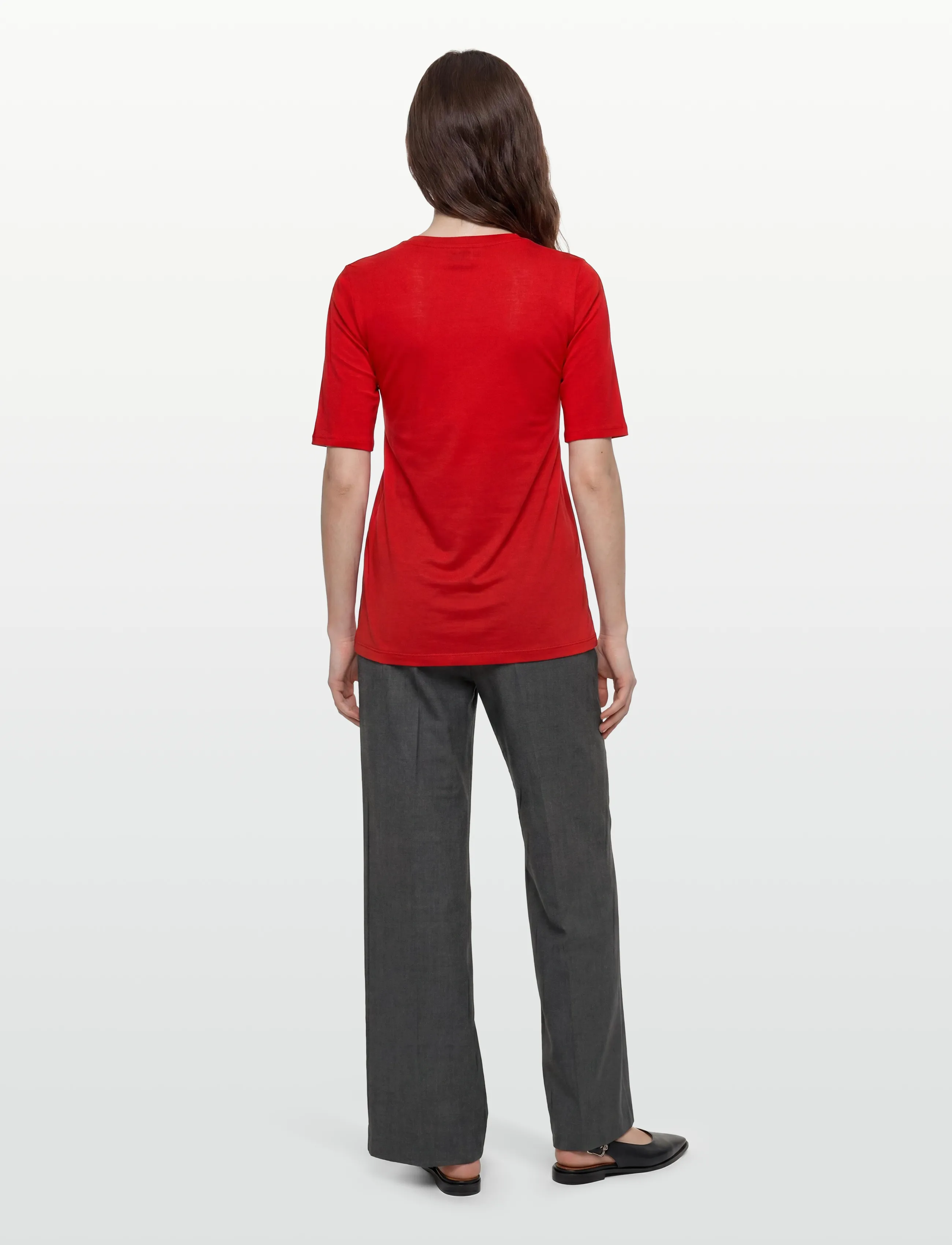 Filippa K - Elena Tee - t-shirts & tops - bright red - 4