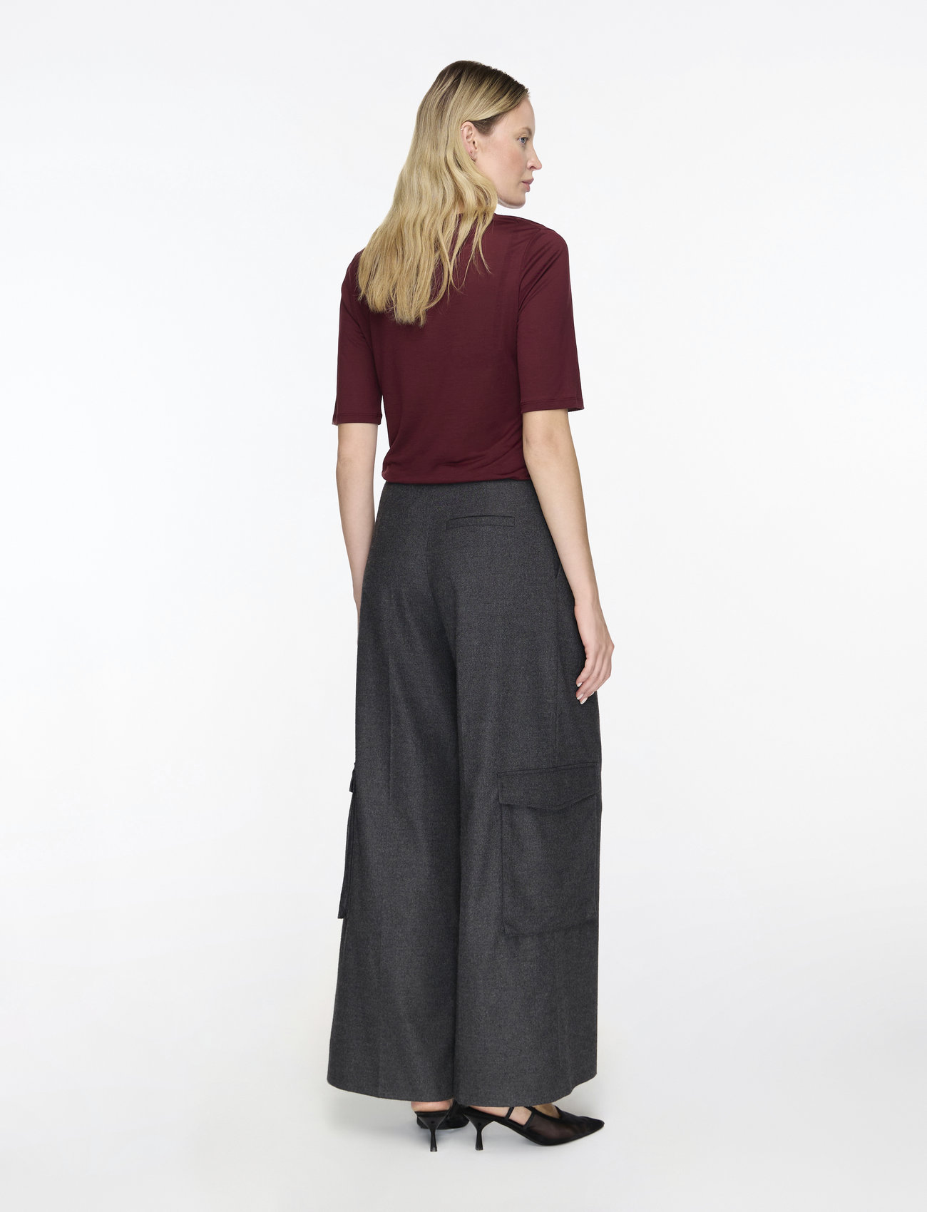 Filippa K - Elena Tee - t-särgid - burgundy - 3