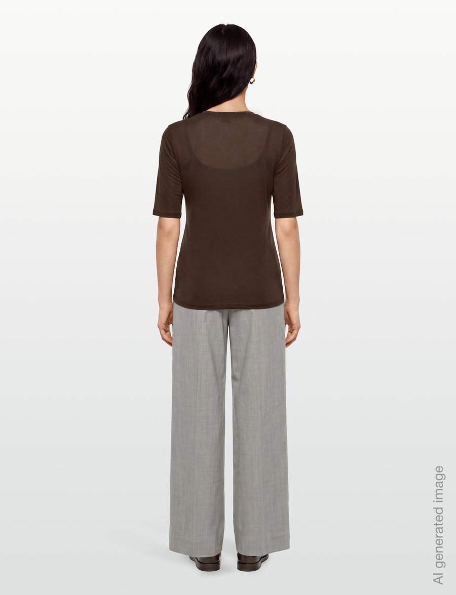 Filippa K - Elena Tee - t-shirts - ebony brown - 4