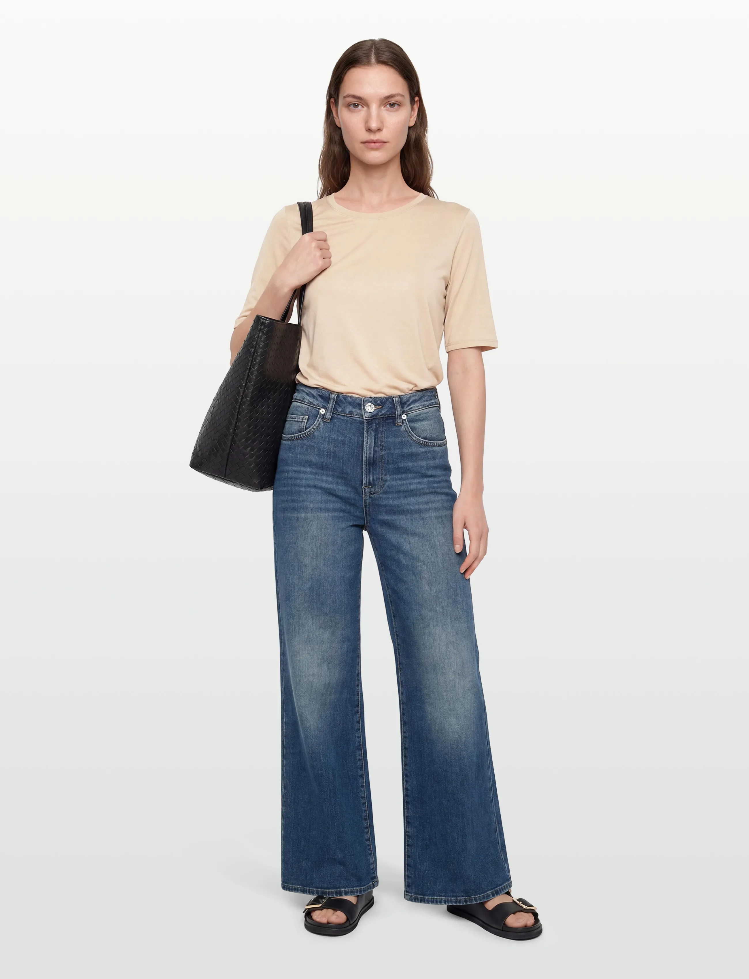 Filippa K Elena Tee - T-shirts - PEARL BEIGE / beige