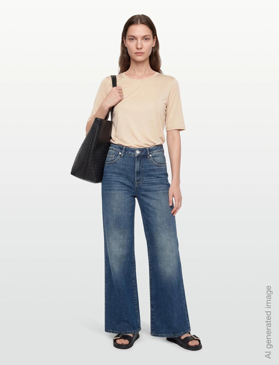 Filippa K - Elena Tee - t-krekli - pearl beige - 0