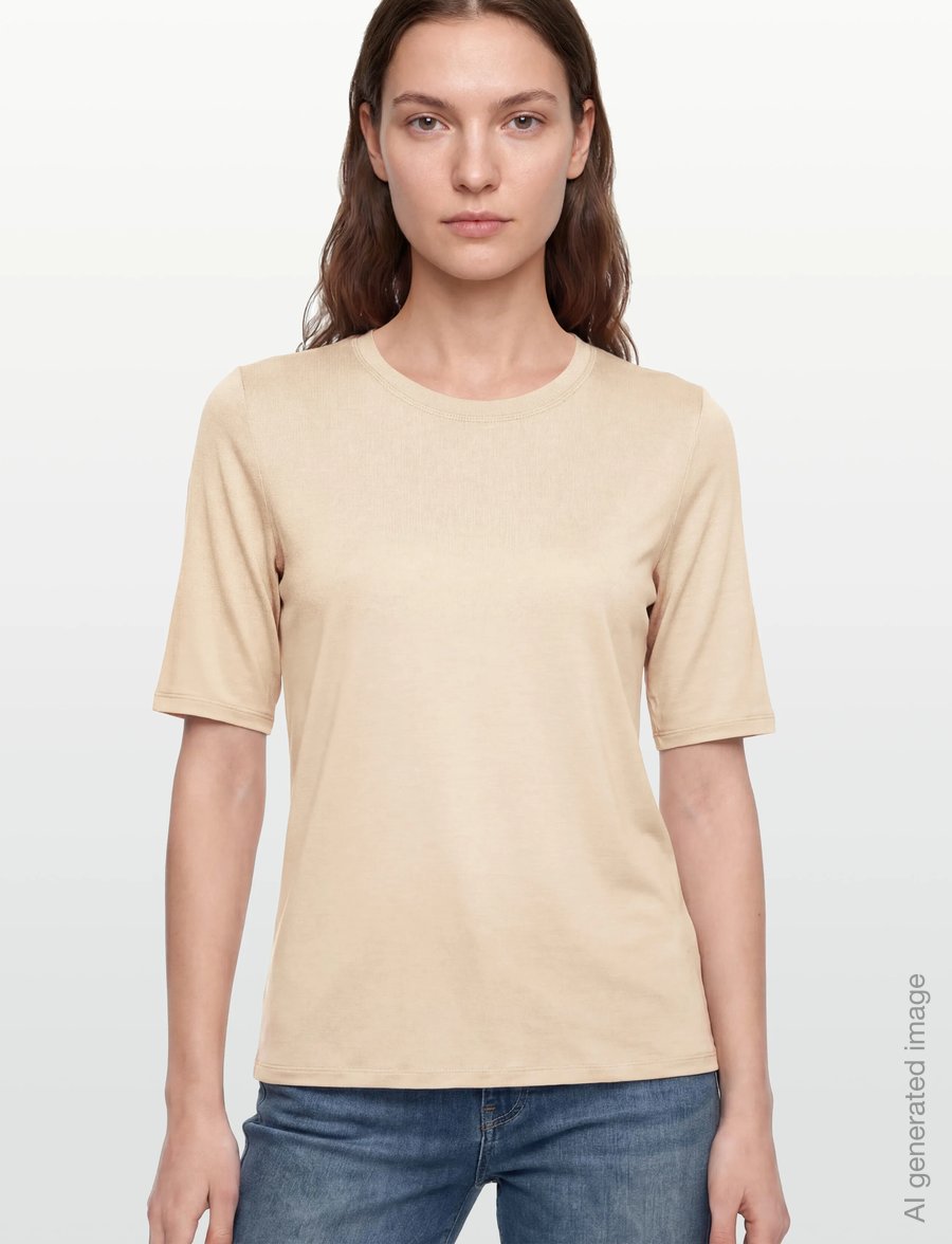 Filippa K - Elena Tee - t-krekli - pearl beige - 3