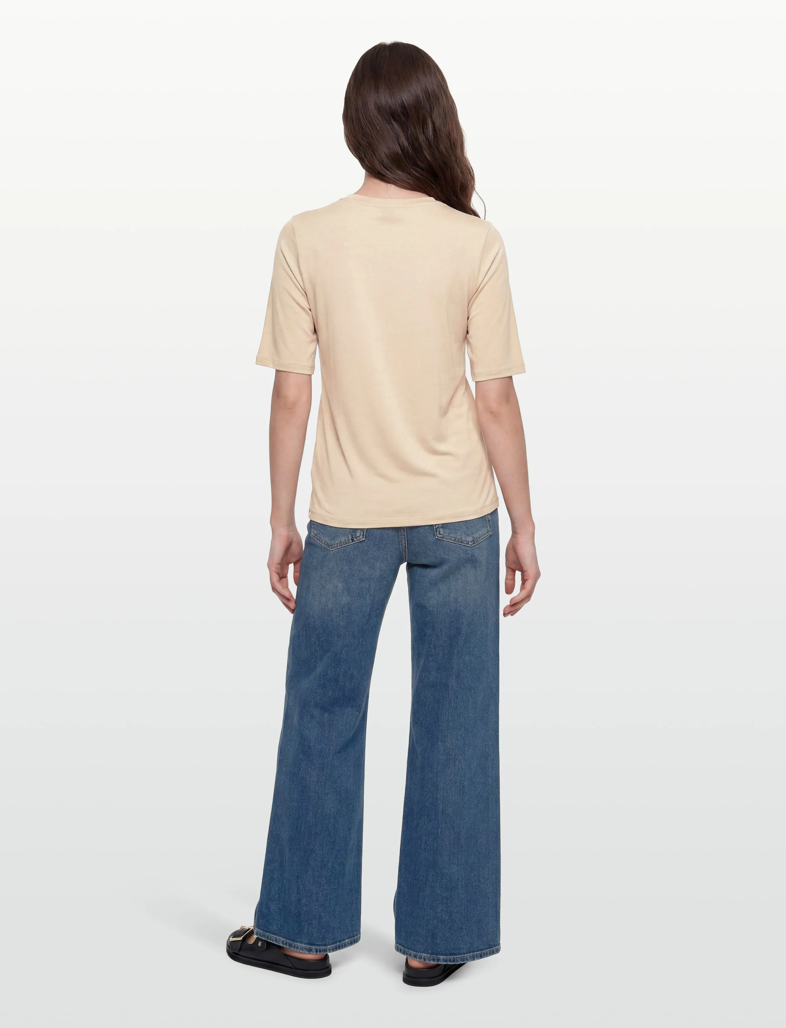 Filippa K - Elena Tee - t-shirts - pearl beige - 4