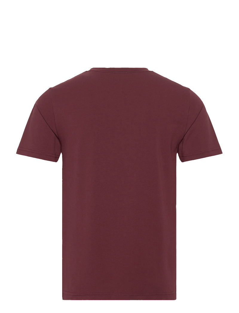 Filippa K - Stretch Cotton Tee - kortærmede t-shirts - burgundy - 1