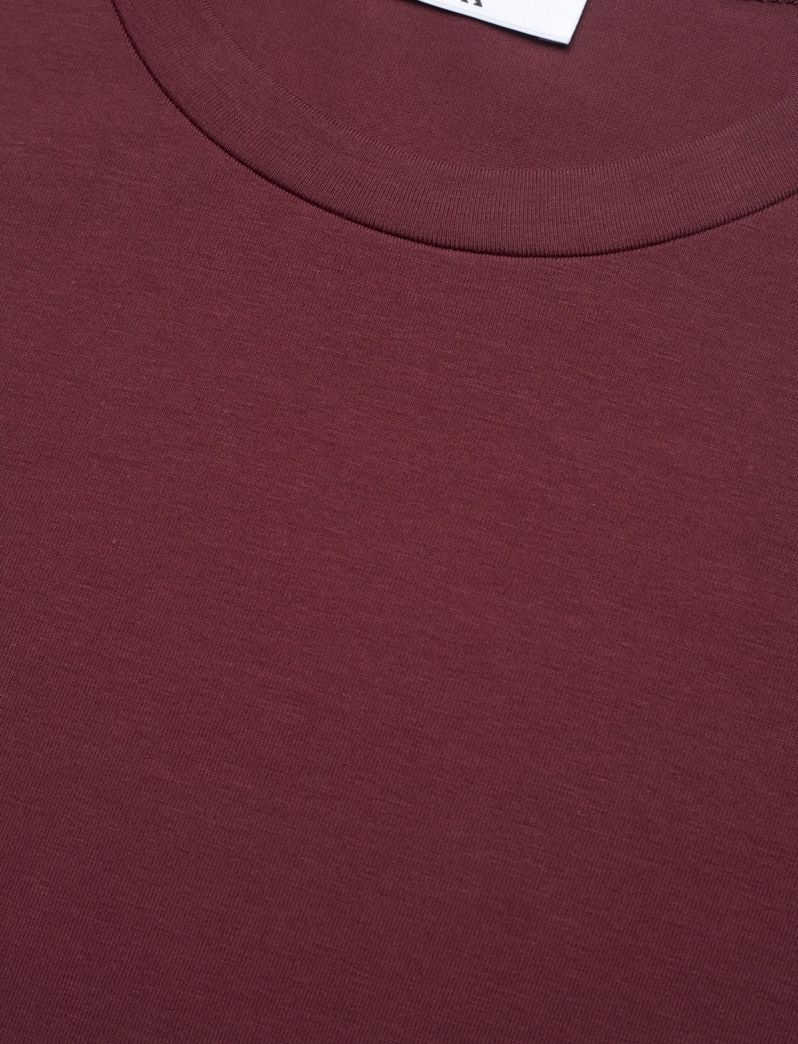 Filippa K - Stretch Cotton Tee - kortærmede t-shirts - burgundy - 2