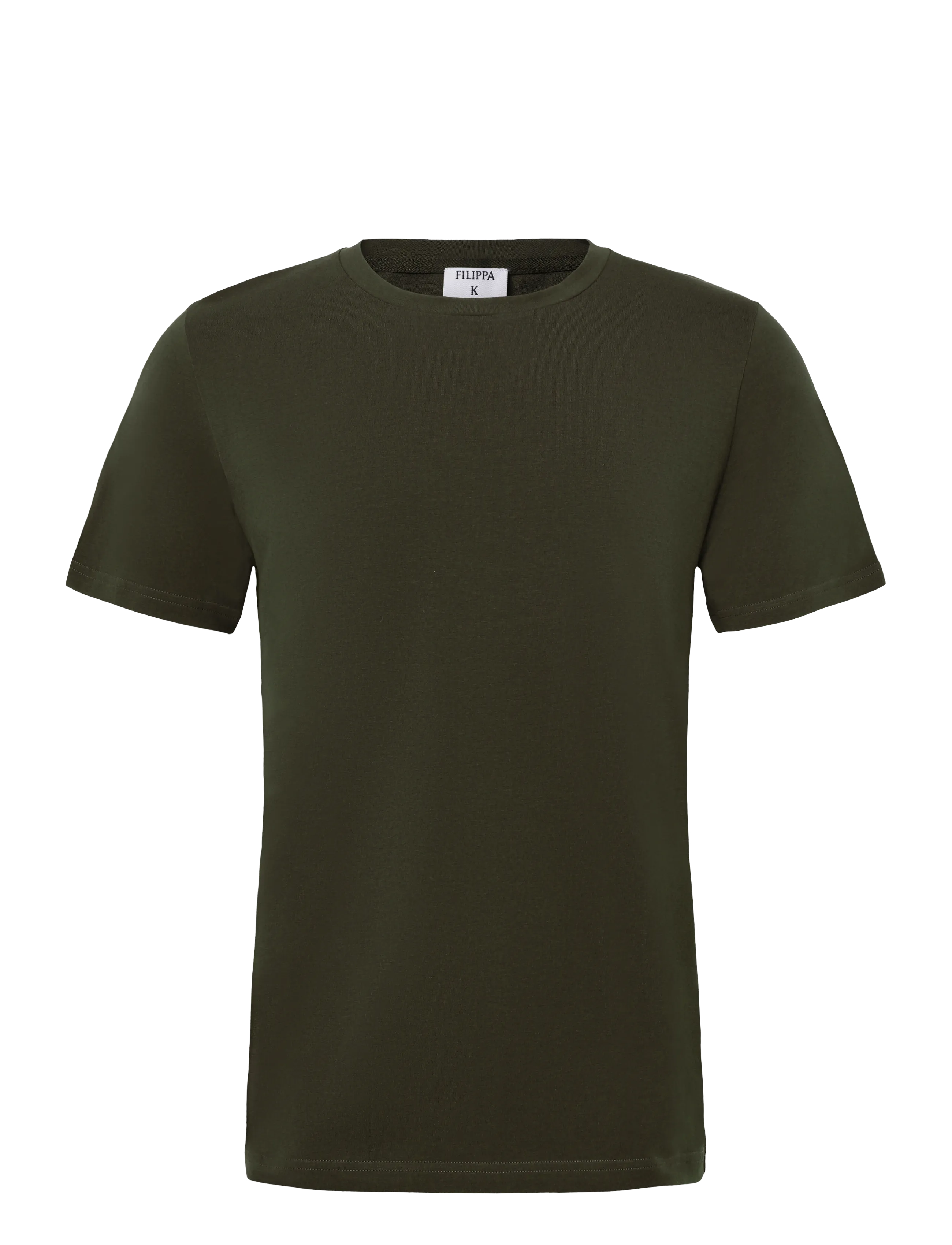 Filippa K - Stretch Cotton Tee - kurzärmelig - ebony brown - 1