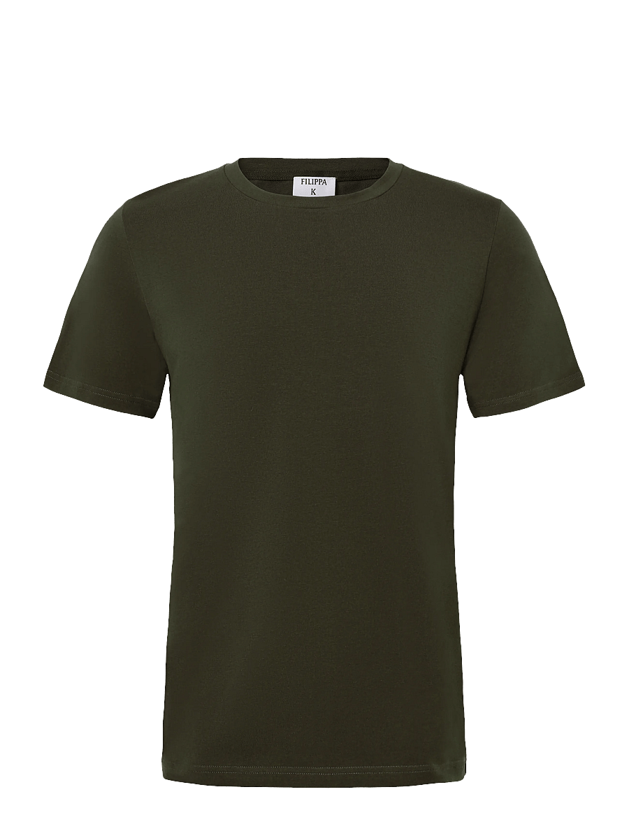 Filippa K - Stretch Cotton Tee - kurzärmelig - ebony brown - 1