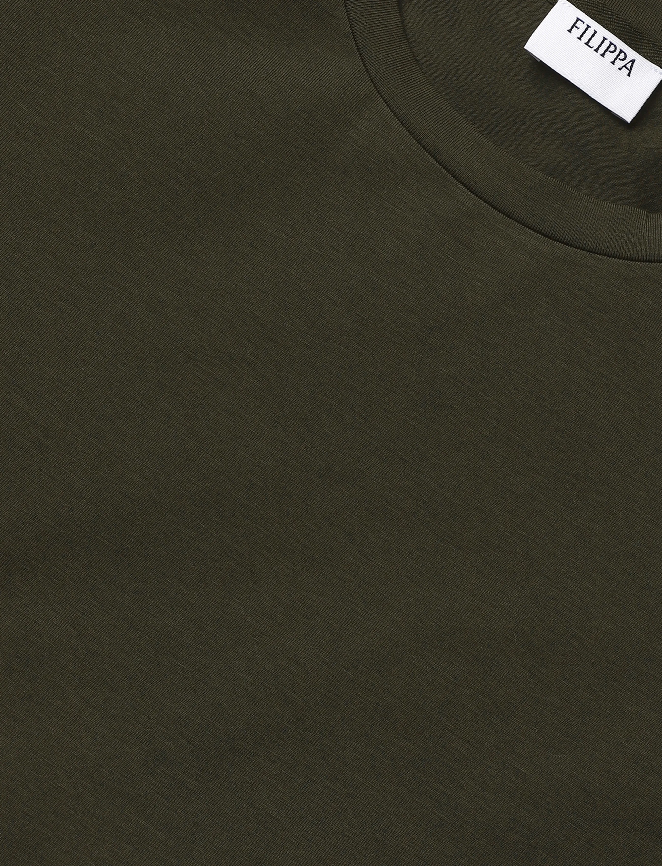 Filippa K - Stretch Cotton Tee - kurzärmelig - ebony brown - 5