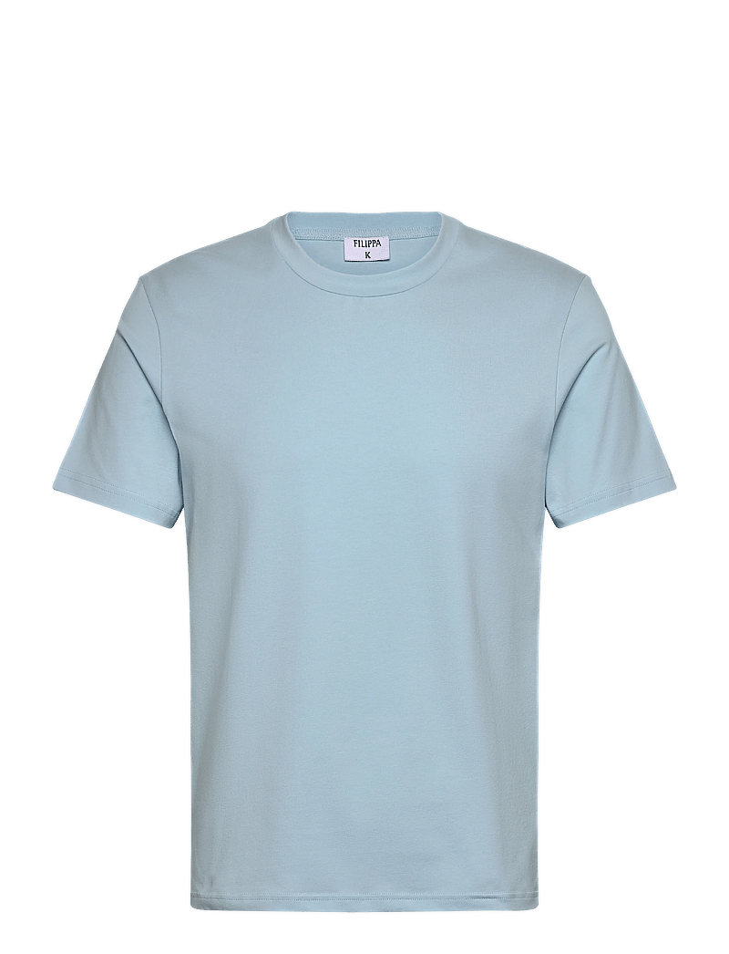 Filippa K - Stretch Cotton Tee - lühikeste varrukatega t-särgid - frost blue - 0