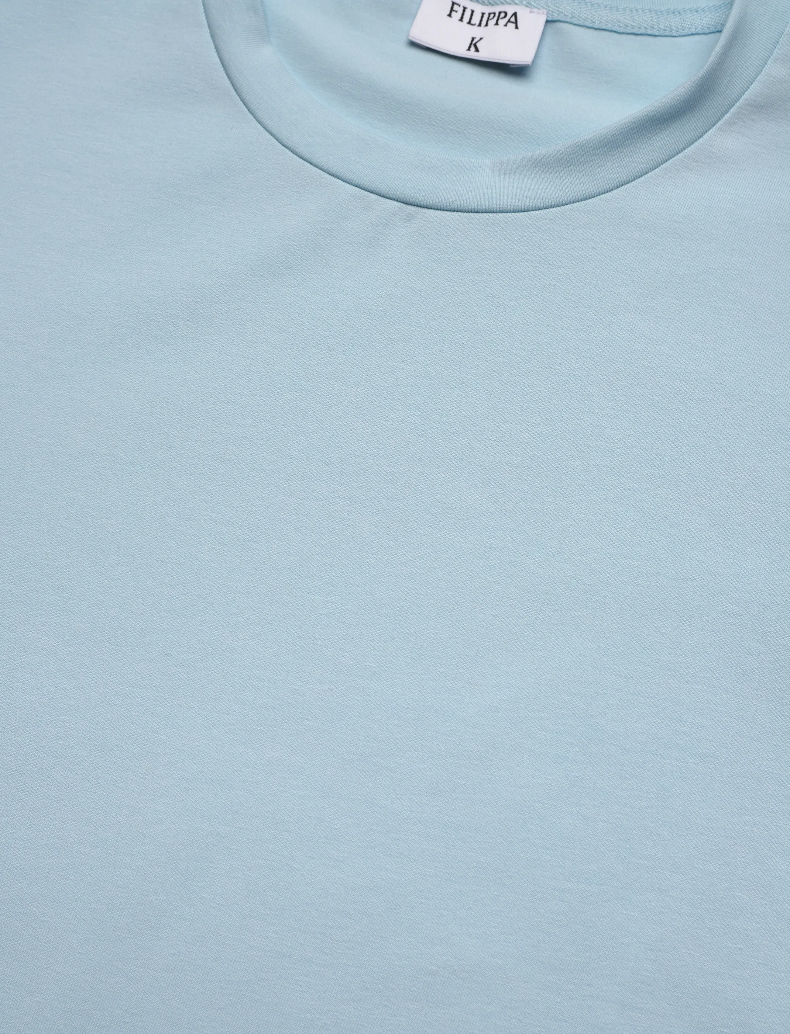 Filippa K - Stretch Cotton Tee - stutterma bolir - frost blue - 5