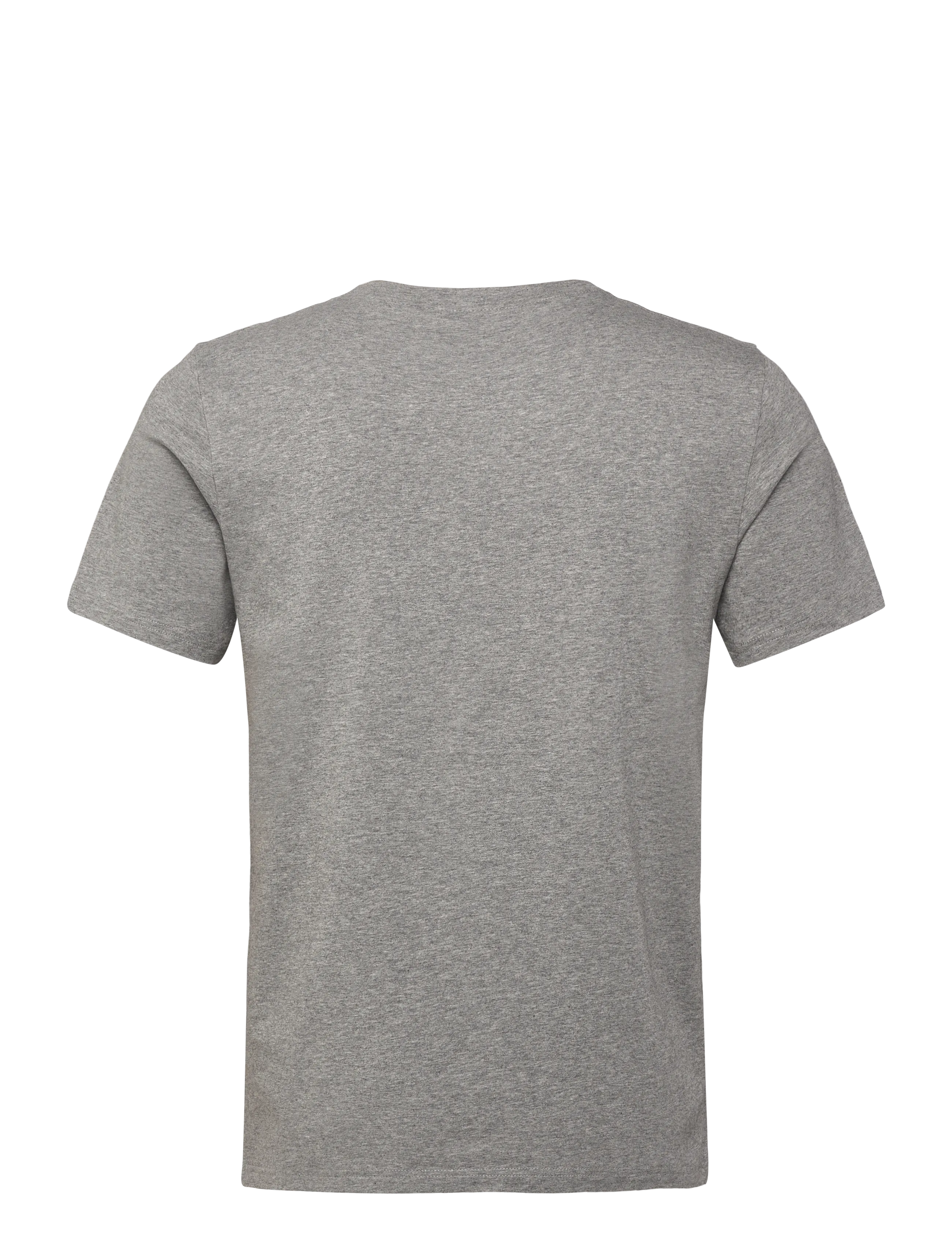 Filippa K - Stretch Cotton Tee - kortærmede t-shirts - mid grey melange - 1