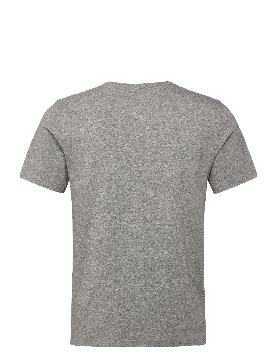 Filippa K - Stretch Cotton Tee - kortærmede t-shirts - mid grey melange - 1