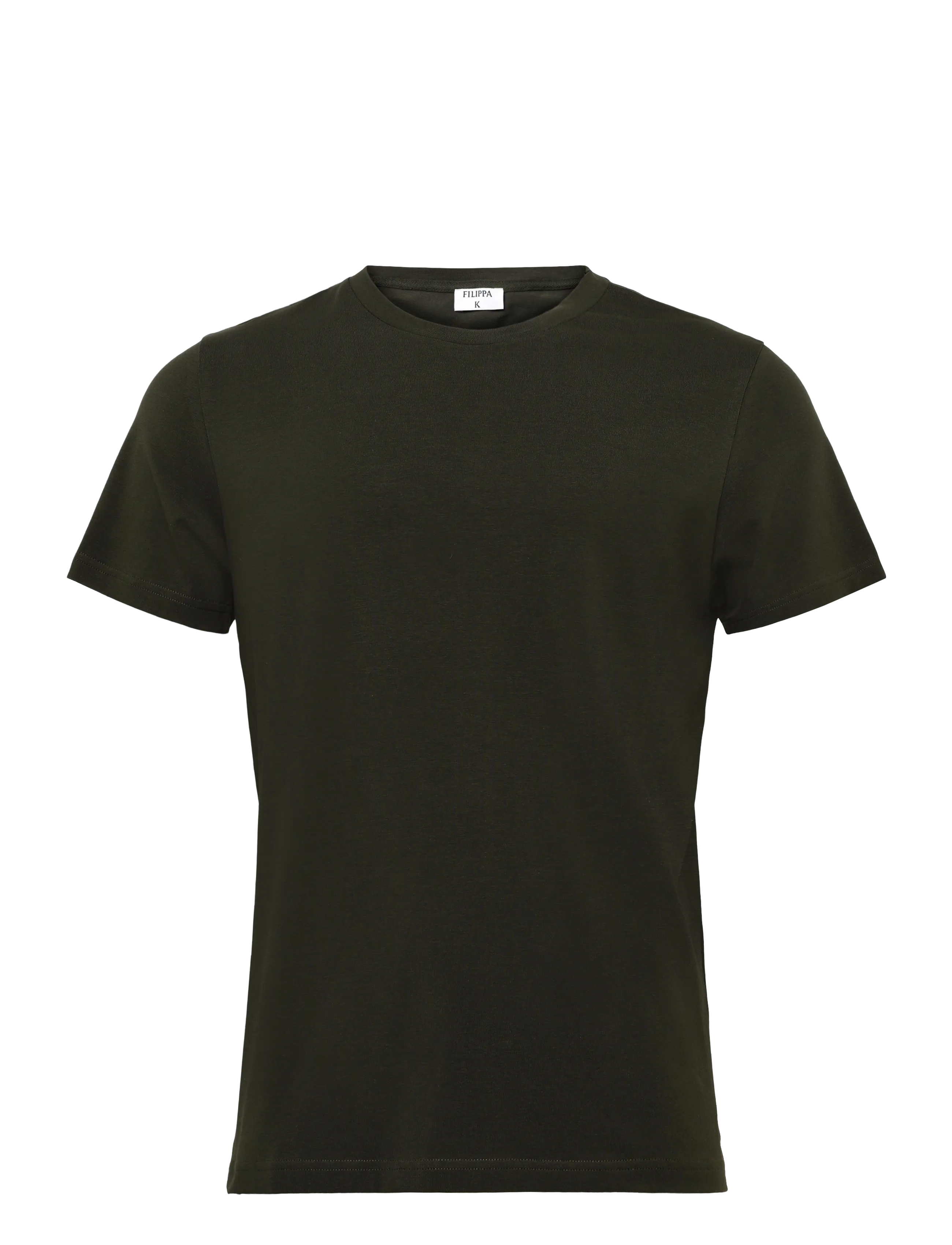 Filippa K Stretch Cotton Tee - T-shirts - NIGHT GREEN / khaki/green