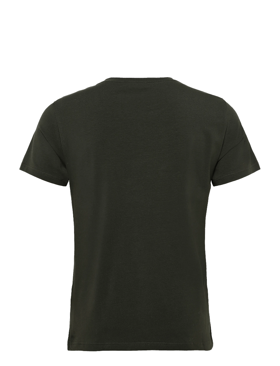 Filippa K - Stretch Cotton Tee - kortærmede t-shirts - night green - 1