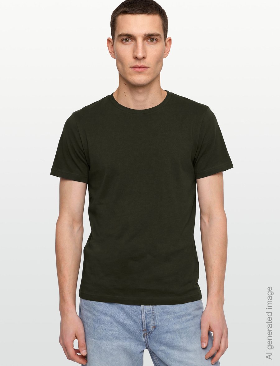 Filippa K - Stretch Cotton Tee - kurzärmelig - night green - 3