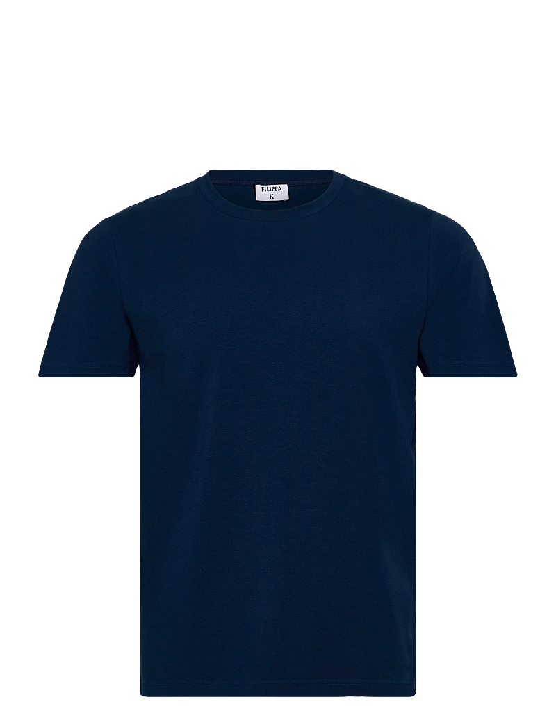 Filippa K - Stretch Cotton Tee - kurzärmelig - night teal - 1