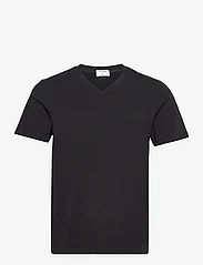 Filippa K - Stretch V-Neck Tee - podstawowe koszulki - black - 0