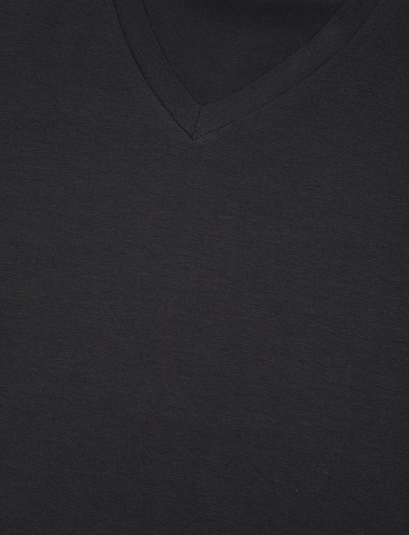 Filippa K - Stretch V-Neck Tee - kortærmede t-shirts - black - 2