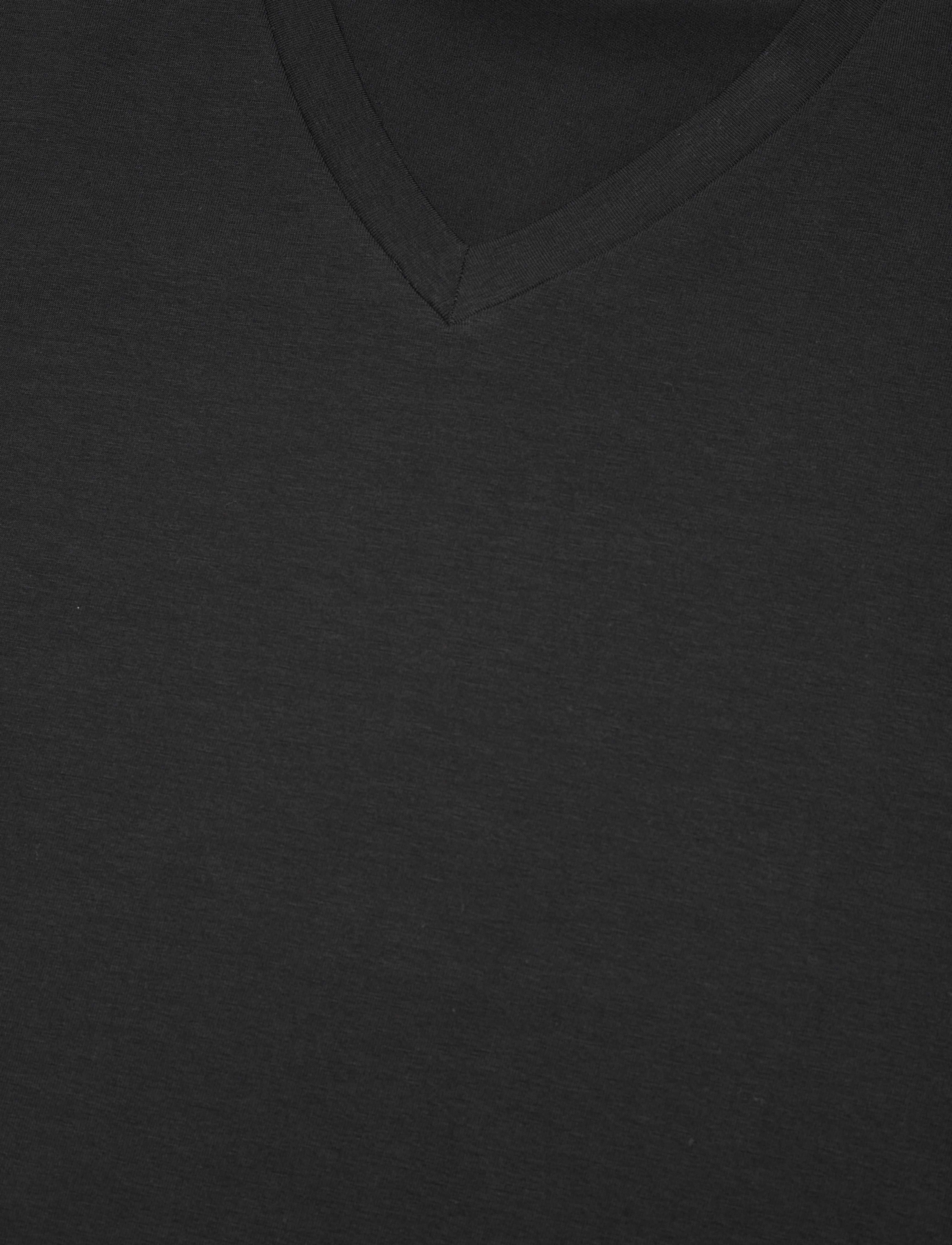 Filippa K - Stretch V-Neck Tee - kortärmade t-shirts - black - 2