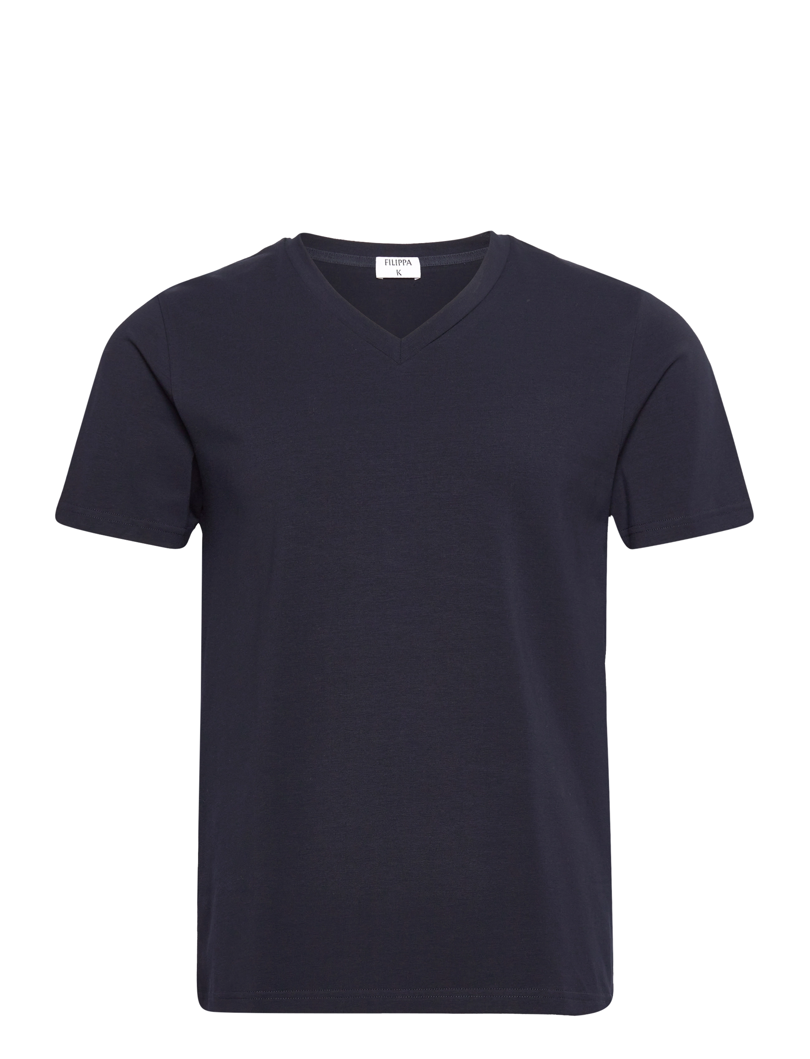 Filippa K - Stretch V-Neck Tee - short-sleeved t-shirts - navy - 0