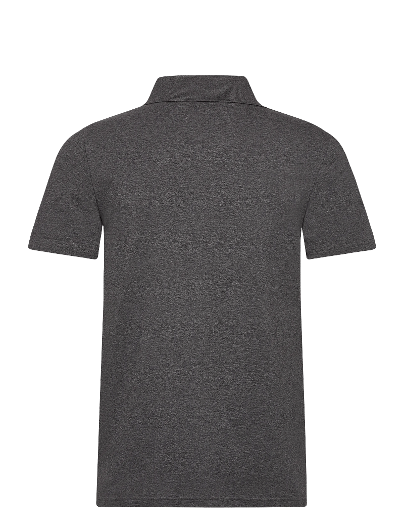 Filippa K - Stretch Cotton Polo T-Shirt - kurzärmelig - anthracite melange - 1