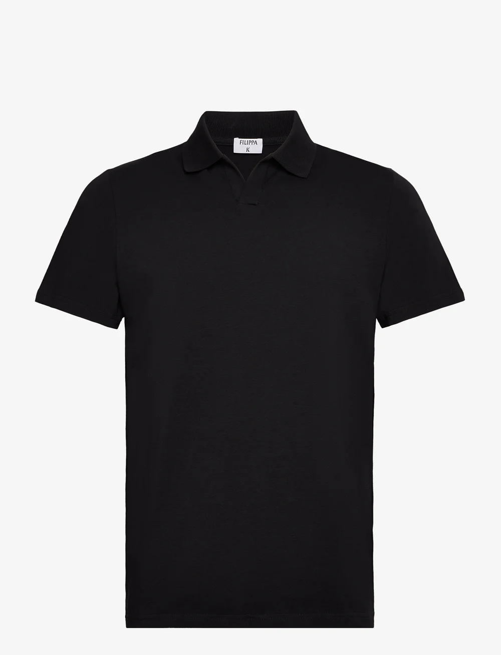 Filippa K - Stretch Cotton Polo T-Shirt - kortermede - black - 0