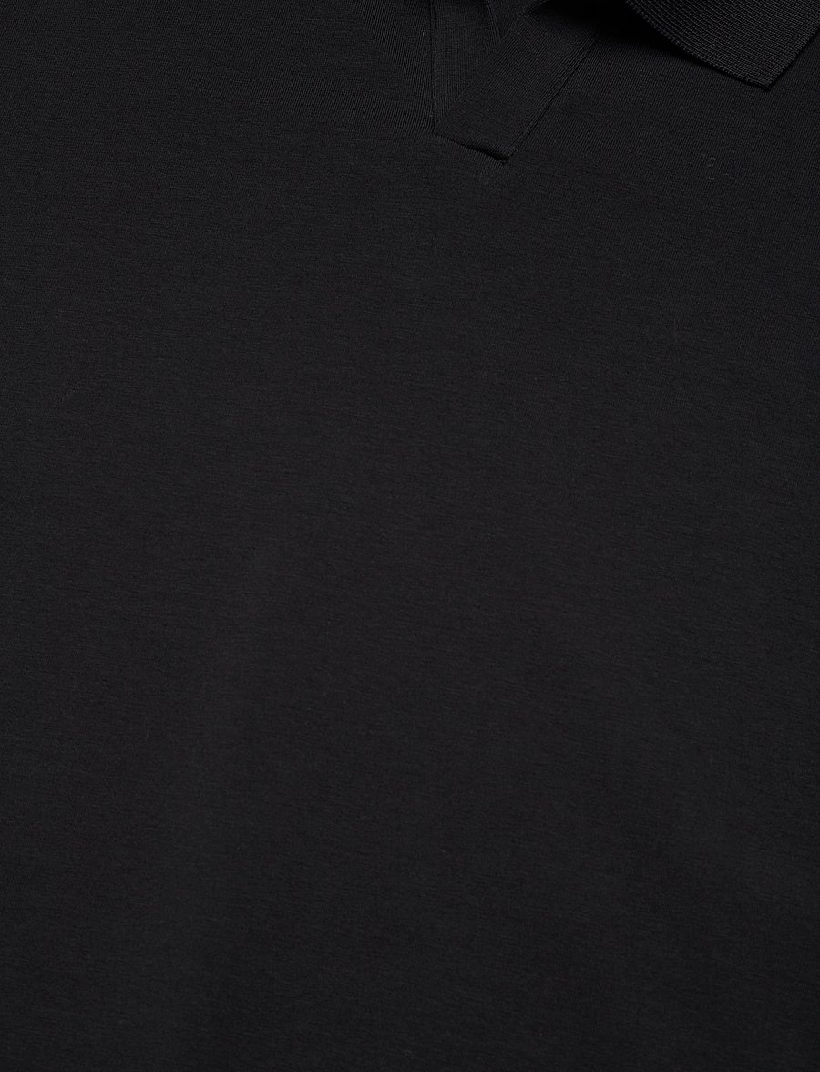 Filippa K - Stretch Cotton Polo T-Shirt - kurzärmelig - black - 2