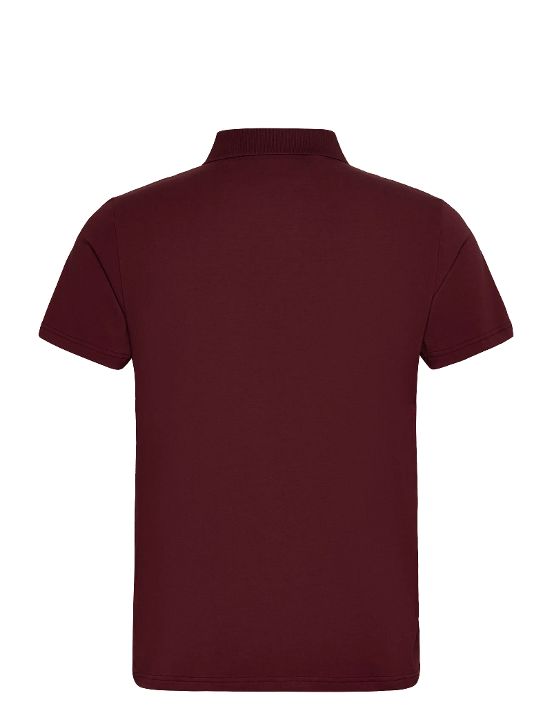 Filippa K - Stretch Cotton Polo T-Shirt - kortærmede poloer - burgundy - 1