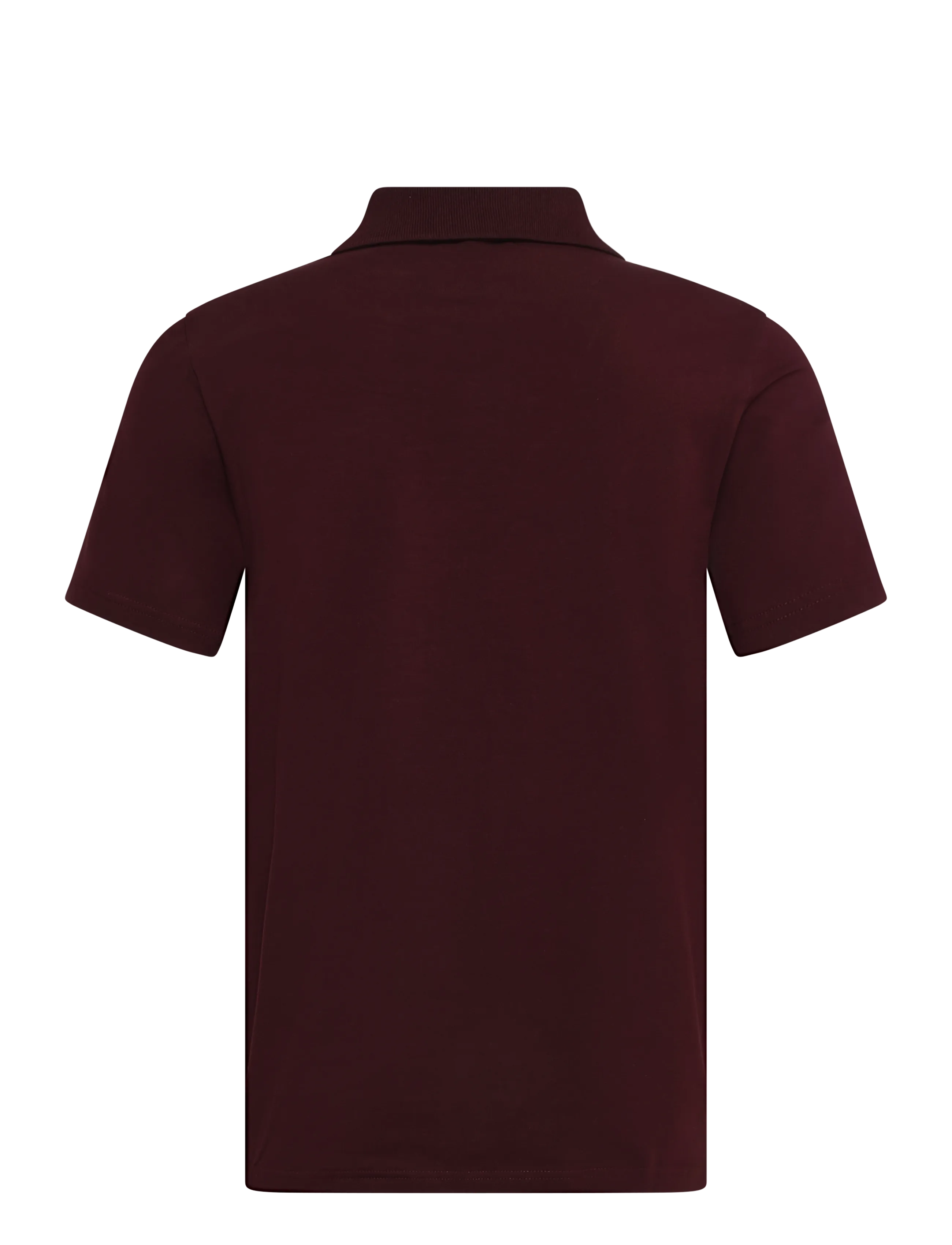 Filippa K - Stretch Cotton Polo T-Shirt - kortärmade pikéer - dark burgundy - 2