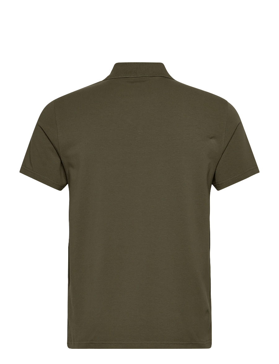 Filippa K - Stretch Cotton Polo T-Shirt - polo marškinėliai trumpomis rankovėmis - dark olive green - 1