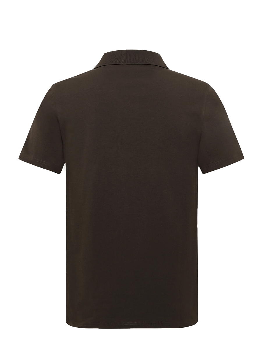 Filippa K - Stretch Cotton Polo T-Shirt - lühikeste varrukatega polod - ebony brown - 1