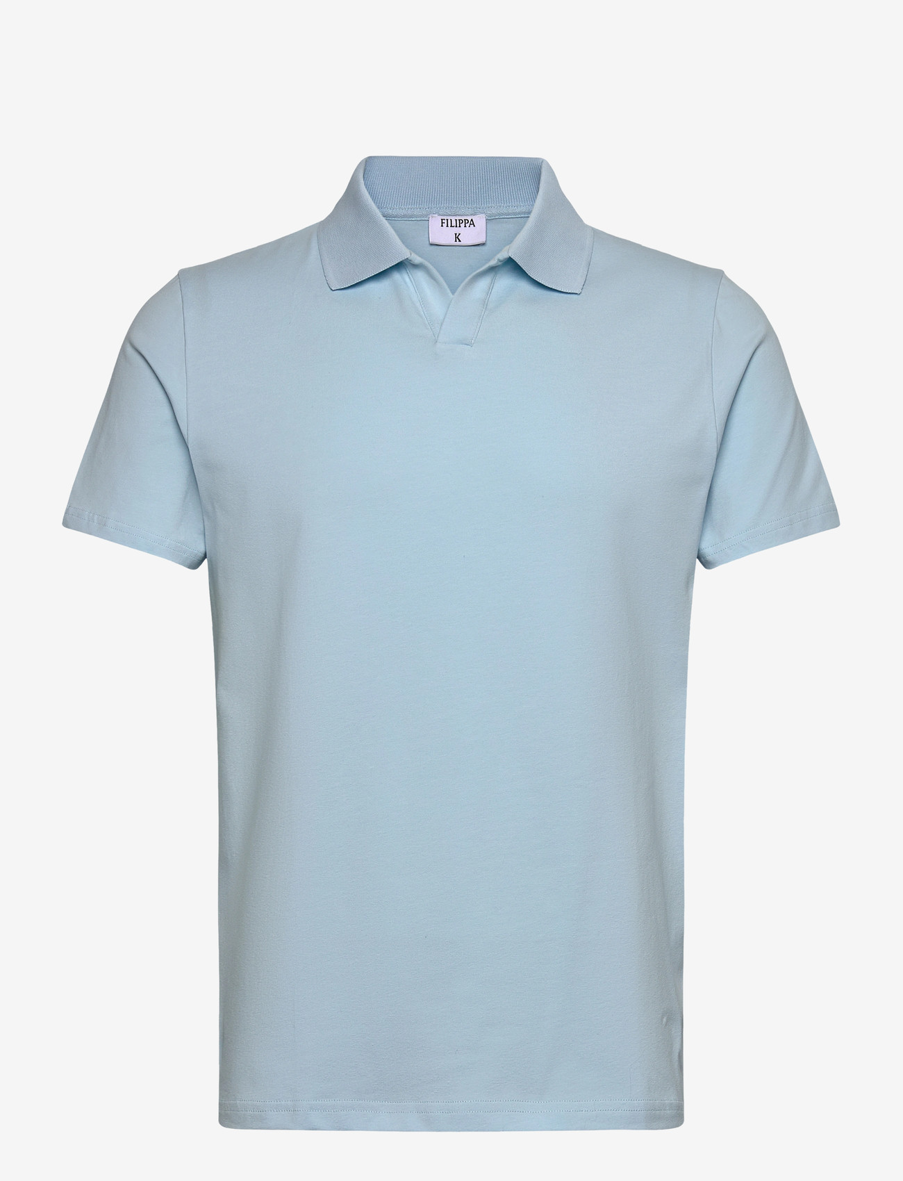 Filippa K - Stretch Cotton Polo T-Shirt - polo shirts - frost blue - 0