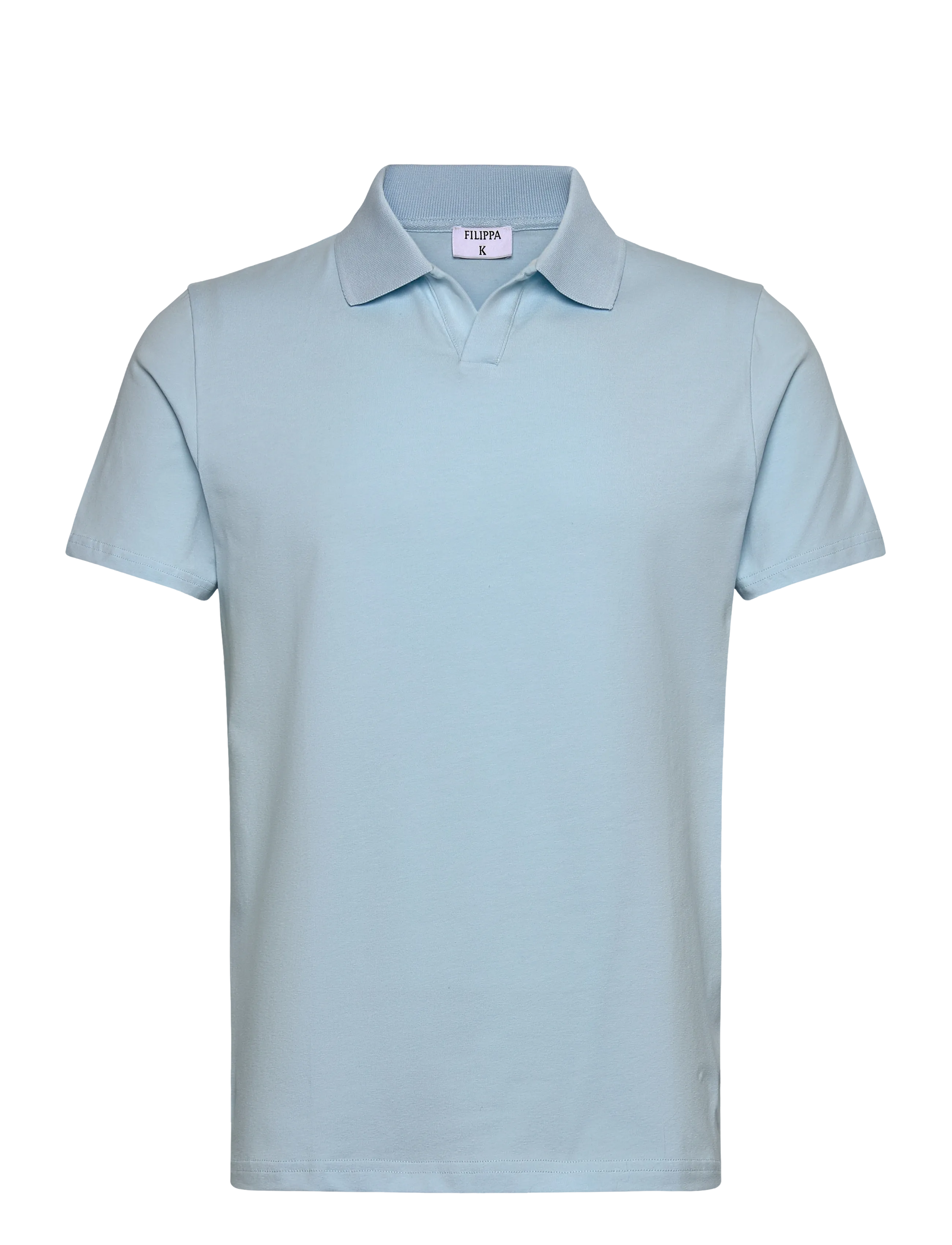 Stretch Cotton Polo T-Shirt - FROST BLUE