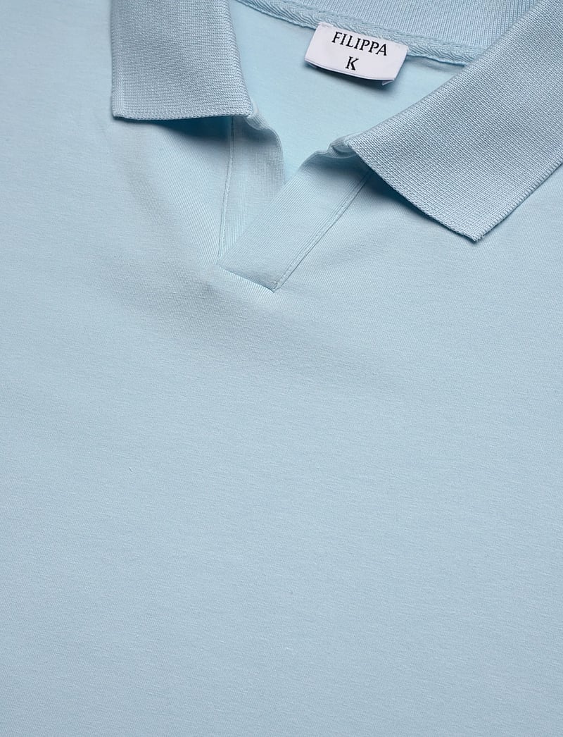 Filippa K - Stretch Cotton Polo T-Shirt - polo shirts - frost blue - 2