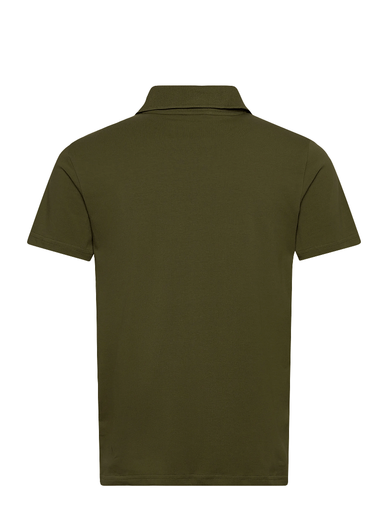 Filippa K - Stretch Cotton Polo T-Shirt - kortärmade pikéer - laurel green - 1