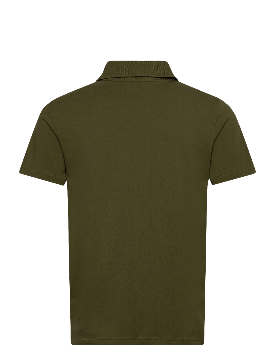 Filippa K - Stretch Cotton Polo T-Shirt - kortærmede poloer - laurel green - 2